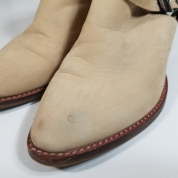 Jeffrey Campbell Everly Women Tan Buckle Booties 8 - Picture 12 of 13